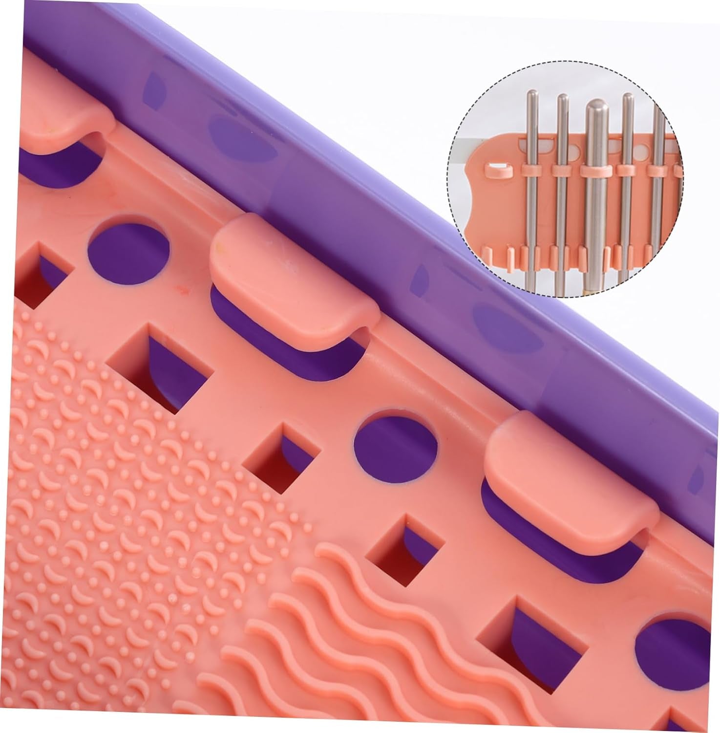 Box Brush Cleaning Container Makeup Brush Storage Holder Pp Brush Cleaner Make up Cosmetics Brush Cleaning Tool Purple