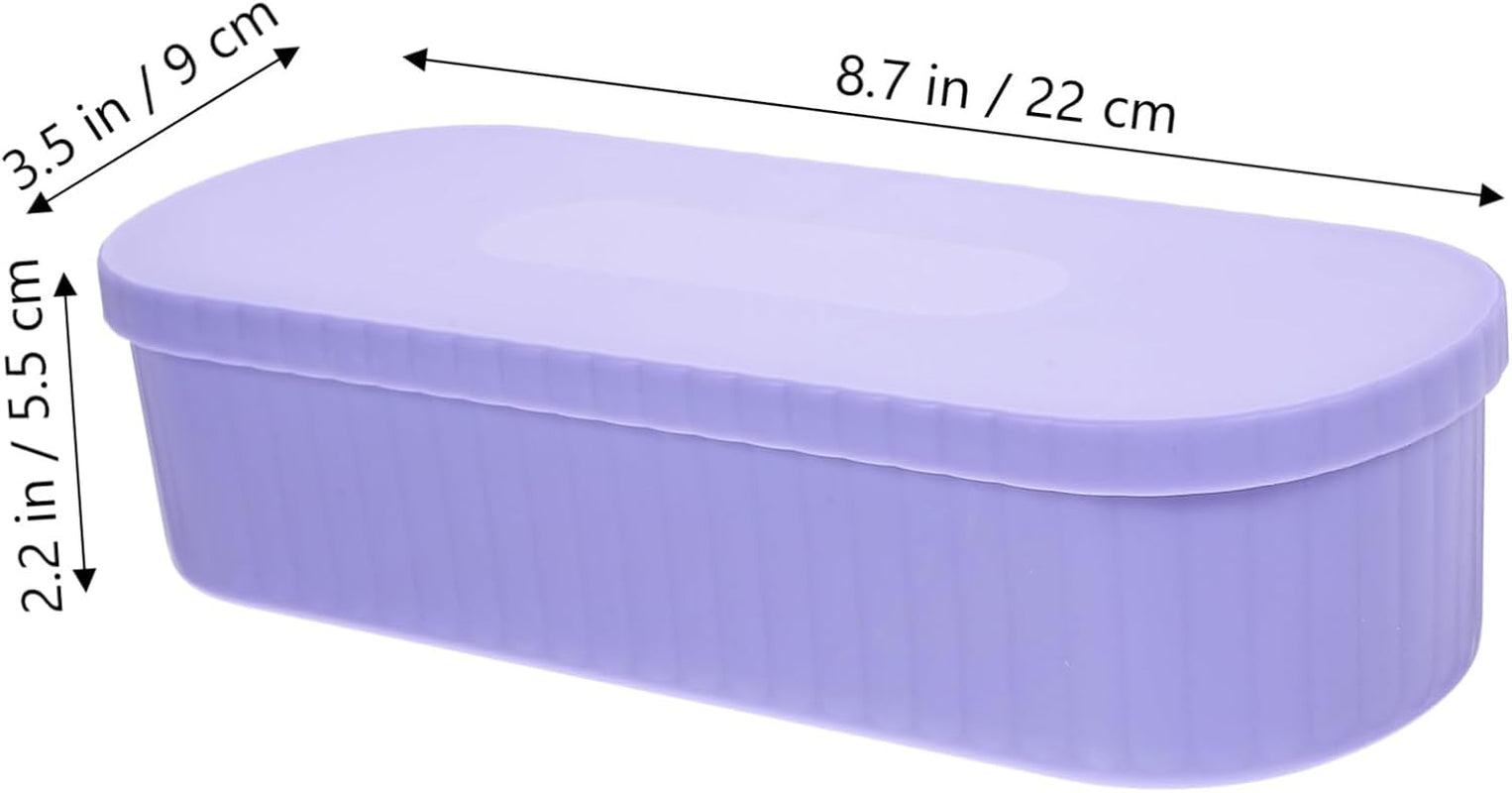 Box Brush Cleaning Container Makeup Brush Storage Holder Pp Brush Cleaner Make up Cosmetics Brush Cleaning Tool Purple